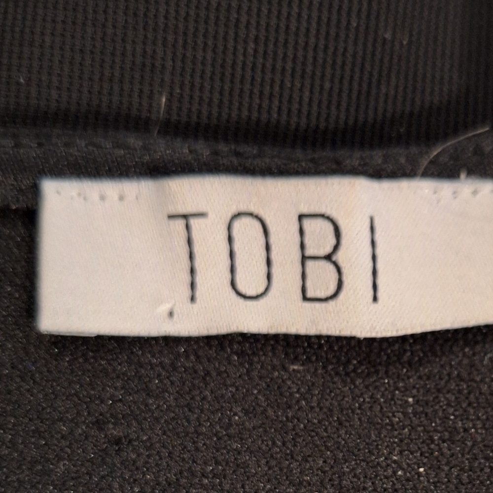 Tobi Caged Bodycon Black Dress Small *box 4 - Picture 6 of 7